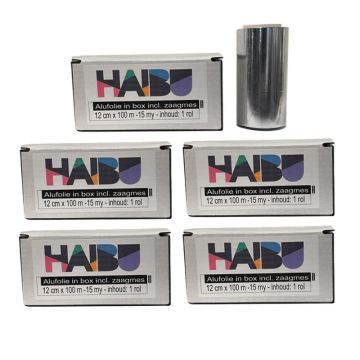 Haibu Aluminiumfolie 15my 12cmx100m 12 boxen