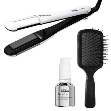 L’Oréal Steampod 4.0 + 3-in-1 Smoothing Treatment + Borstel