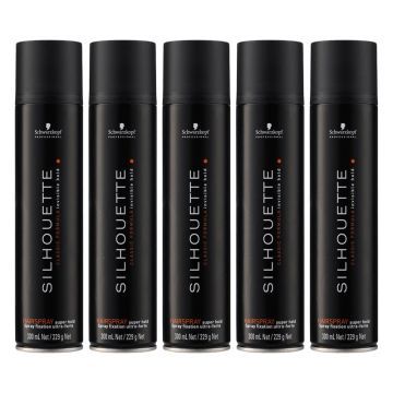 5x Schwarzkopf Silhouette Super Hold Spray 300ml