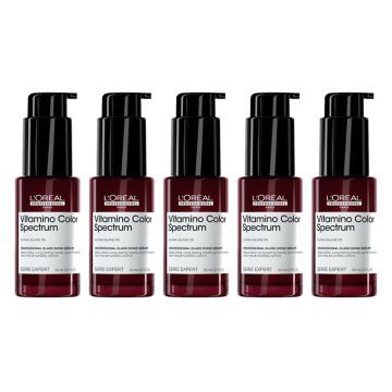 5x L'Oréal Vitamino Color Spectrum Glass Shine Serum 30ml