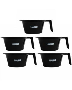 5x Haibu Essentials Verfbakje Antislip met handvat zwart