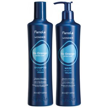 Fanola Wonder No Orange Shampoo 350ml + Masker 350ml