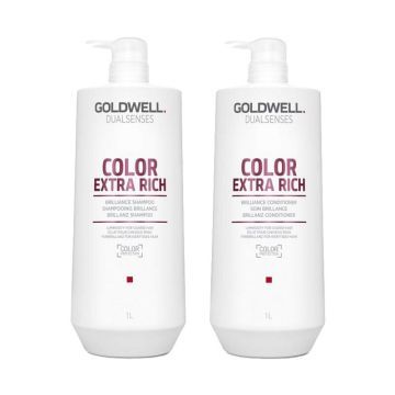 Goldwell Dualsenses Color Extra Rich Brilliance Shampoo 1000ml + Conditioner 1000ml