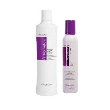 Fanola No Yellow Shampoo 350ml + Incredible Foam 250ml