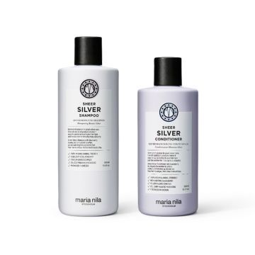 Maria Nila Sheer Silver Shampoo 350ml + Conditioner 300ml