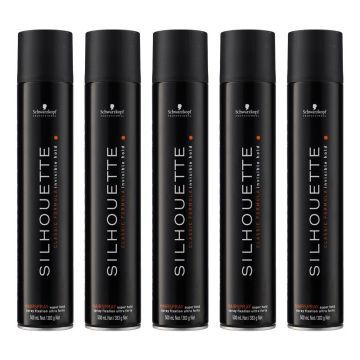 10x Schwarzkopf Silhouette Super Hold Spray 500ml