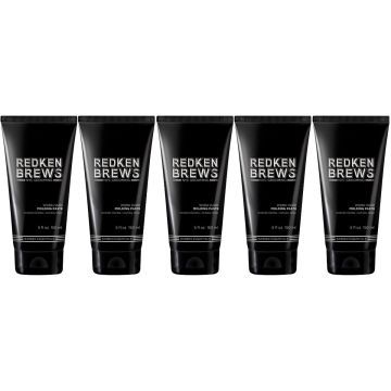 5x Redken Brews Work Hard Molding Paste 150ml
