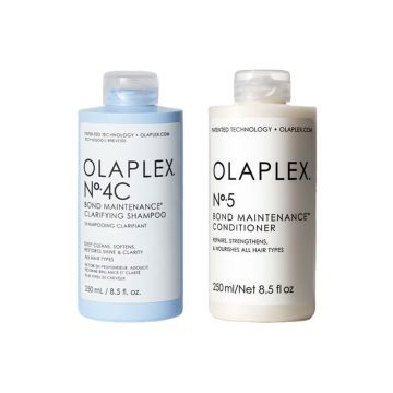 Olaplex No.4C Bond Maintenance Clarifying Shampoo 250ml + No.5 Bond Maintenance Conditioner 250ml