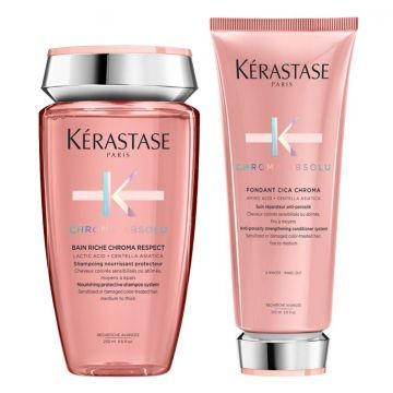 Kerastase Chroma Absolu Bain Riche Chroma Respect 250ml + Fondant Cica Chroma 200ml