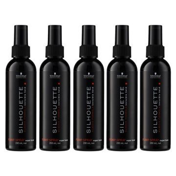 5x Schwarzkopf Silhouette Super Hold Pumpspray 200ml
