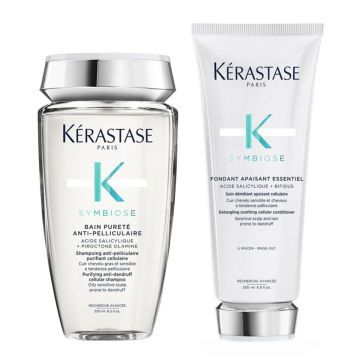 Kerastase Symbiose Bain Pureté Anti-Pelliculaire 250ml + Fondant Apaisant Essentiel 200ml
