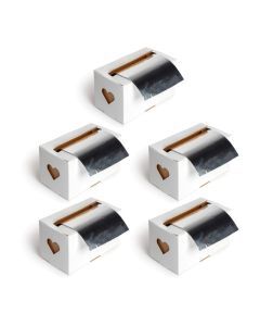 5x Haibu Aluminiumfolie 15my 12cmx250m