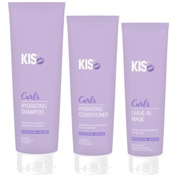 KIS Curls Shampoo 300ml + Conditioner 250ml + Leave-in Mask 150ml