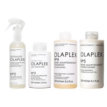 Beschadigd haar pakket Olaplex No.0 + 3 + 4 + 5