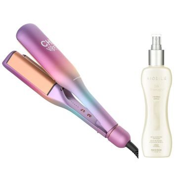 CHI Vibes Wave On Colossal Waver + Biosilk Silk Therapy Thermal Shield 207ml