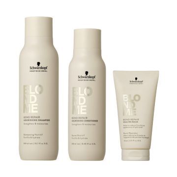 Schwarzkopf BlondMe Bond Repair Nourishing Set + Sealing Balm 75ml