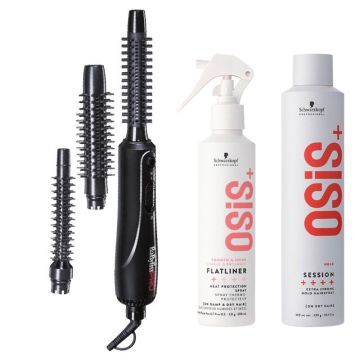 Babyliss PRO Trio Airstyler + Schwarzkopf OSiS+ Flatliner 200ml + OSiS+ Session Hairspray 500ml