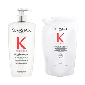 Kerastase Première Bain Décalcifiant Réparateur 500ml + Refill 500ml