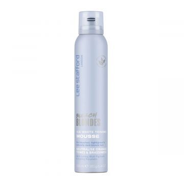 Lee Stafford Bleach Blondes Ice White Toning Mousse 200ml