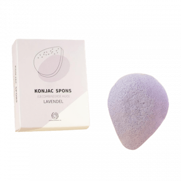 ShampooBars Konjac Spons gecombineerde huid, Lavendel