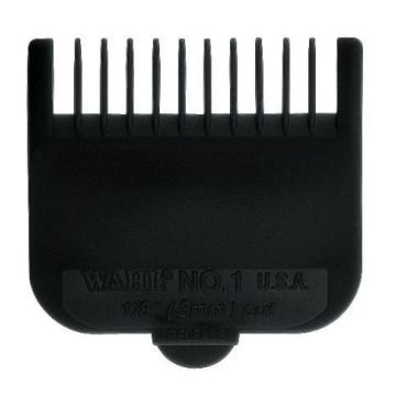 Wahl Opzetkam nr. 1 Plastic Zwart 3mm