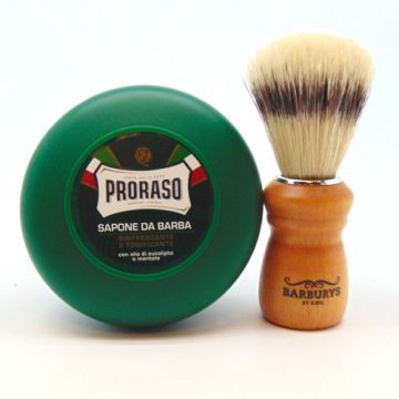 Proraso Scheerzeep bowl  + Sibel Scheerkwast
