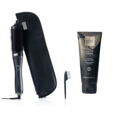 ghd Duet Blowdry 2-in-1 Föhnborstel Zwart + Volume Forever Volumizing Blow Dry Cream 100ml