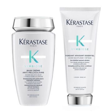 Kerastase Symbiose Bain Crème Anti-Pelliculaire 250ml + Fondant Apaisant Essentiel 200ml