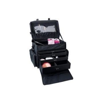 Sinelco Make Up Artist Bag met schouderriem zwart