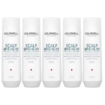 5x Goldwell Dualsenses Scalp Specialist Anti-Dandruff Shampoo 250ml