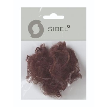 Sibel Nylon haarnetje donkerbruin 2st