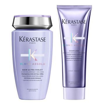 Kerastase Blond Absolu Bain Ultra-Violet 250ml + Cicaflash 250ml