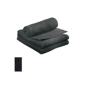 Comair Handdoek zwart 3st Zwart 50x90 cm