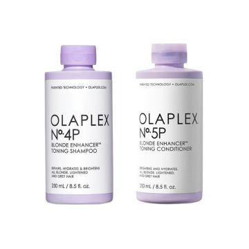 Olaplex No.4P Blonde Enhancer Toning Shampoo 250ml + 5P Blonde Enhancer Toning Conditioner 250ml
