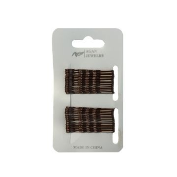 Haibu Haarschuifjes Bruin 5cm-28st