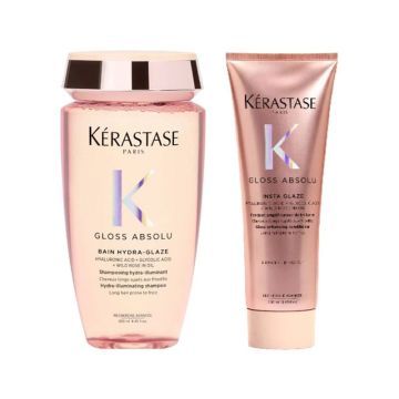 Kerastase Gloss Absolu Hydra-Glaze Bain 250ml + Insta-Glaze Fondant 250ml