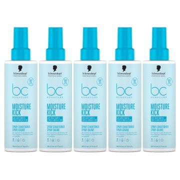 5x Schwarzkopf BC Moisture Kick Spray Conditioner 200ml