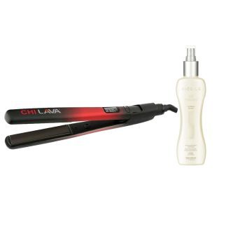 CHI Lava Volcanic Ceramic Stijltang + Biosilk Silk Therapy Thermal Shield 207ml