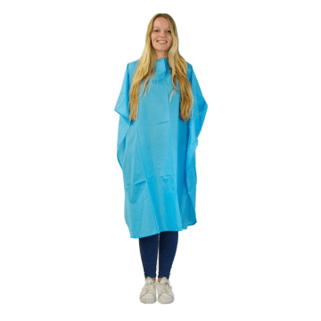 Nebur Kapmantel economy aquablauw 148x112cm